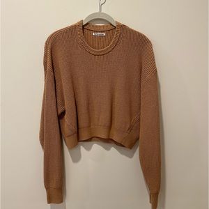Reformation Organic Cotton Cropped Sweater Size L